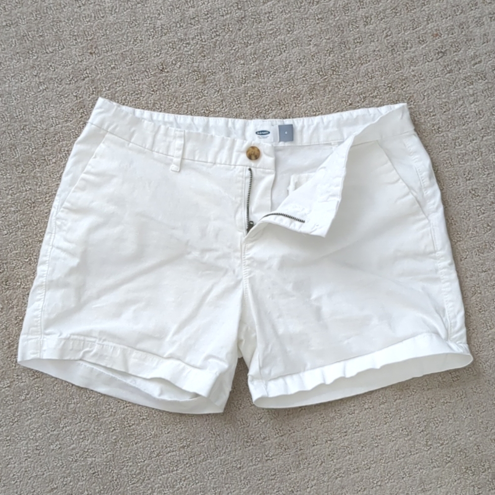 White Chinos Shorts